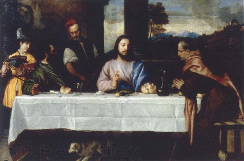 TIZIANO Vecellio The meal in Emmaus Germany oil painting art